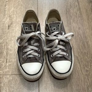 Grey Low-Top Converse Sneakers